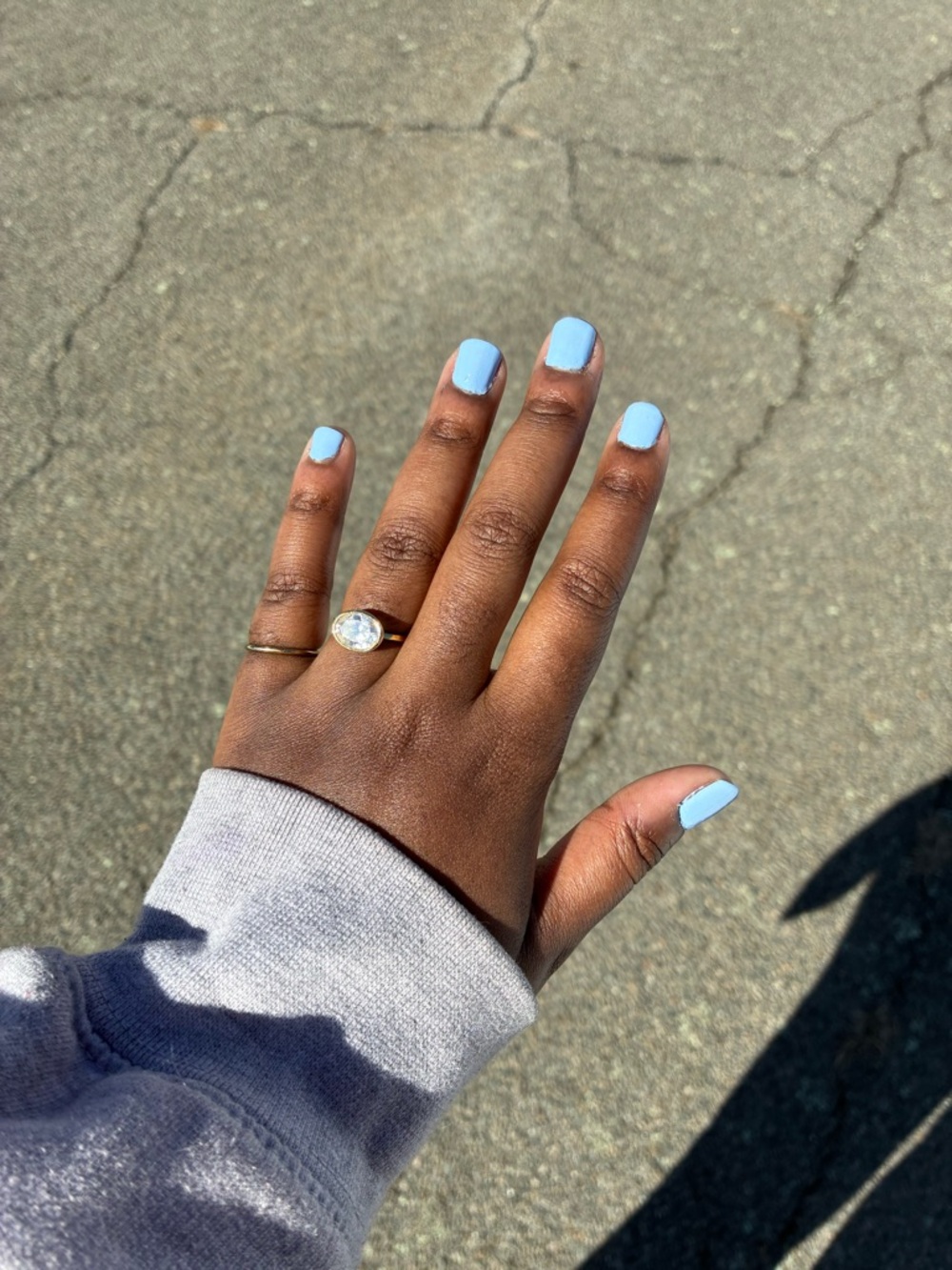 Gold Tone Solitaire Ring with 3 CT Cubic Zirconia Stone - Women's Jewelry